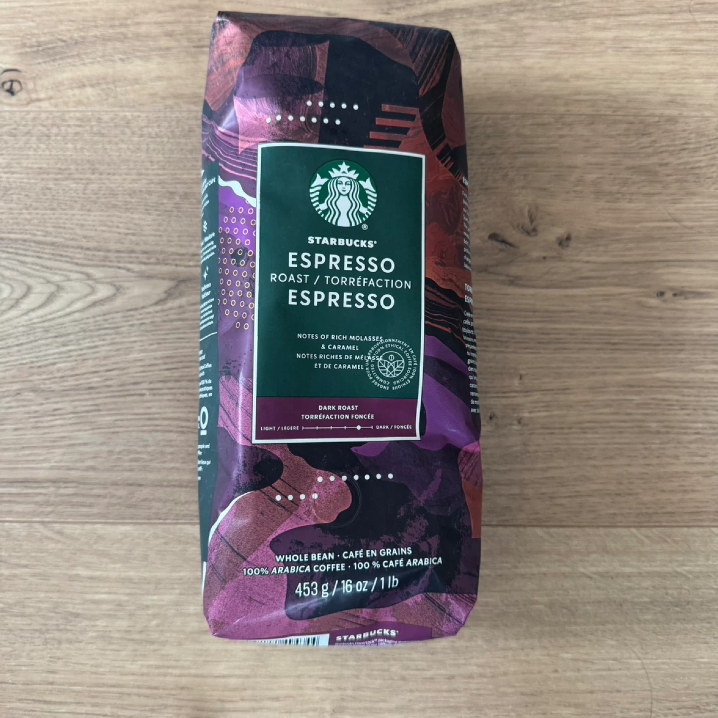 Starbucks Espresso Roast Whole Bean Coffee (453g)
