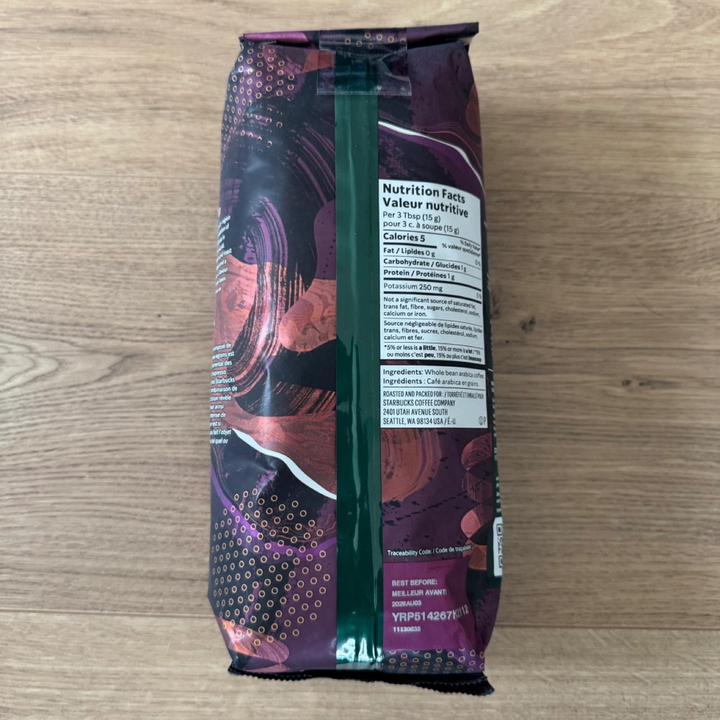 Starbucks Espresso Roast Whole Bean Coffee (453g) - photo 2