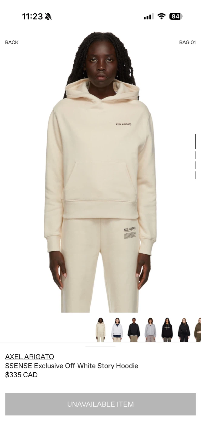 Axel Arigato designer brand hoodie XS ($335->$80)