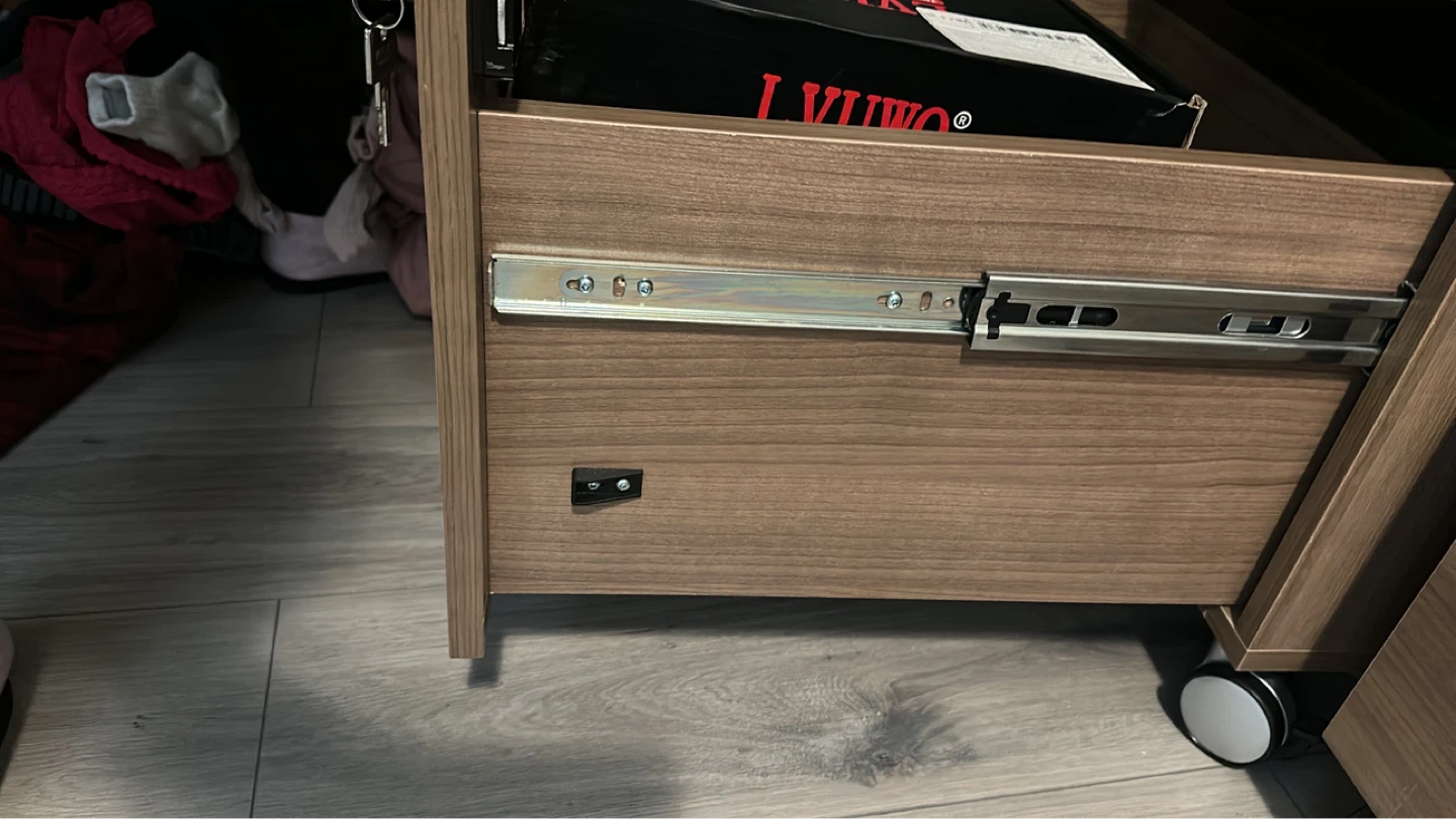 Brown 2-Drawer Rolling File Cabinet - photo 5