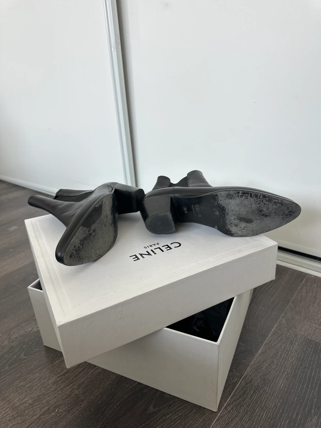 Celine Black Leather Chelsea Boots - photo 4