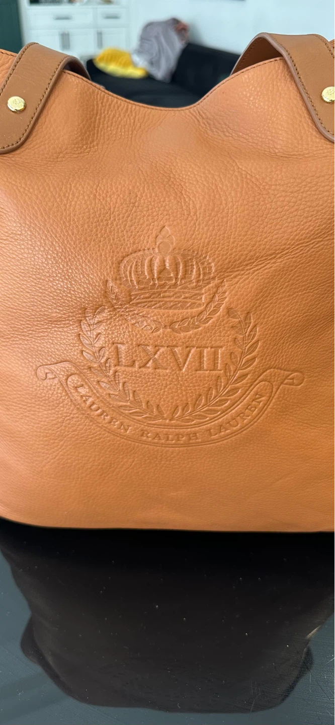 Lauren Ralph Lauren Brown Leather Tote Bag - photo 2