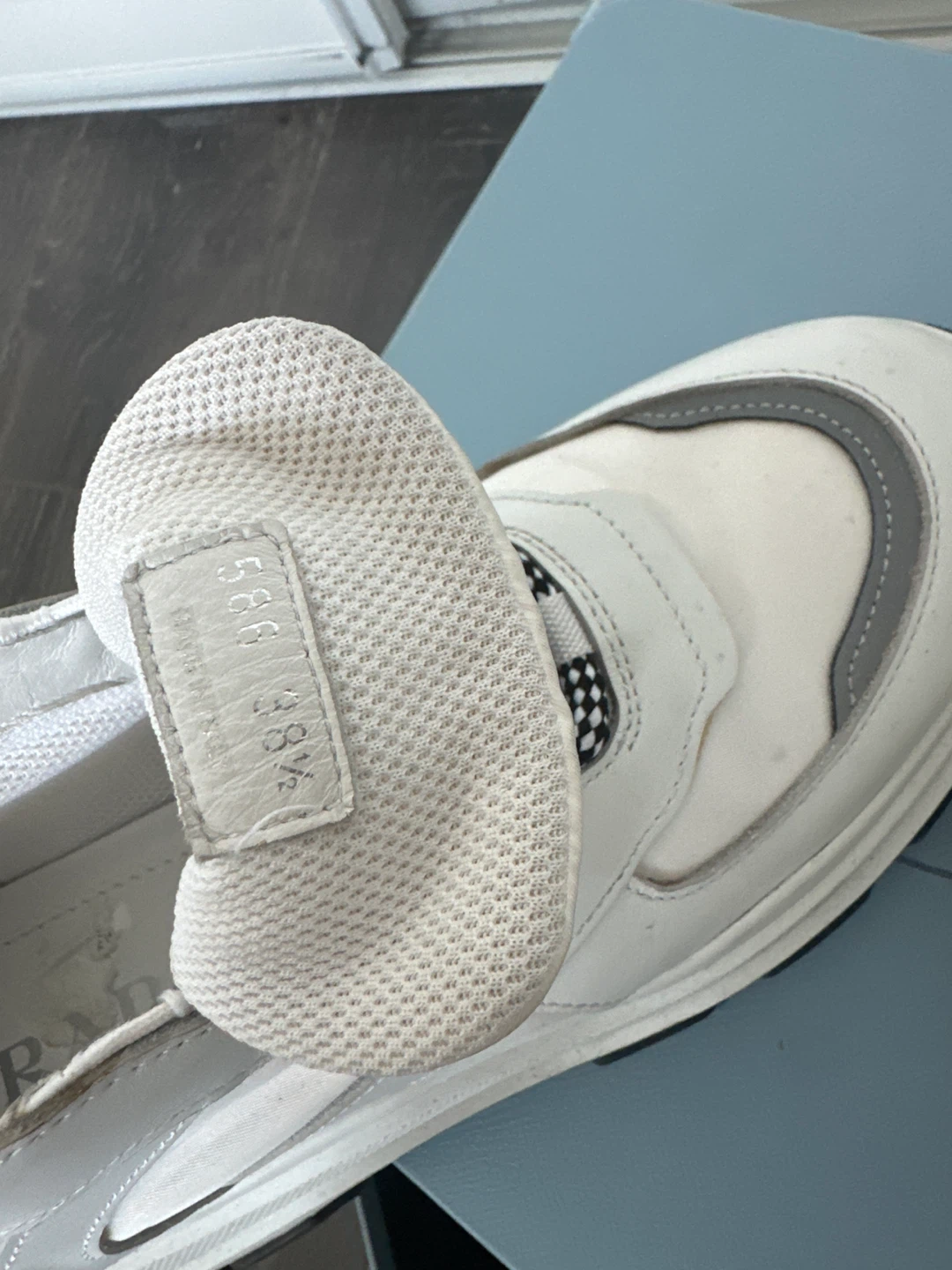 Prada Milano Women's White Leather Chunky Sneakers - photo 4