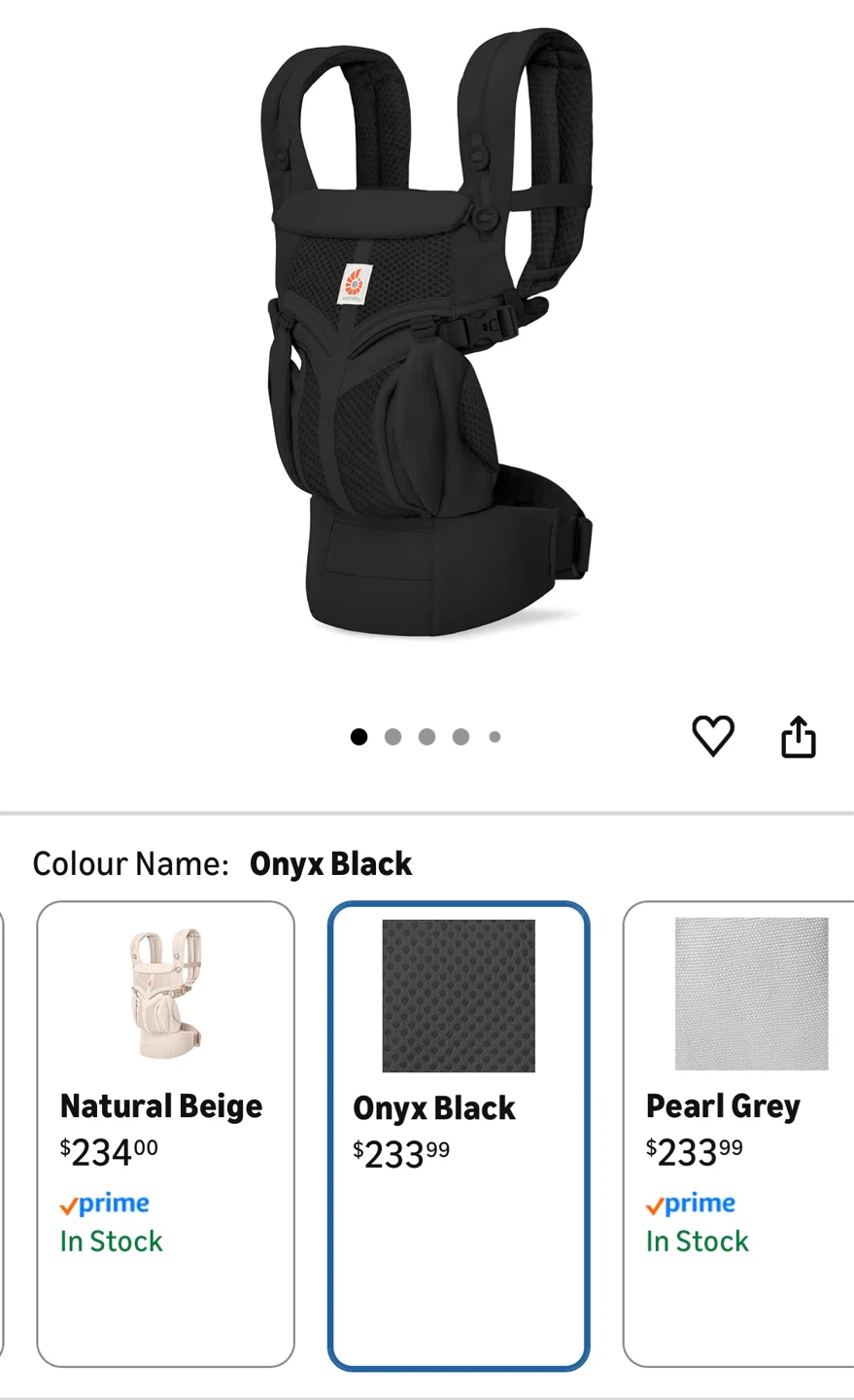 Ergobaby Omni 360 Pure Black Baby Carrier - photo 5