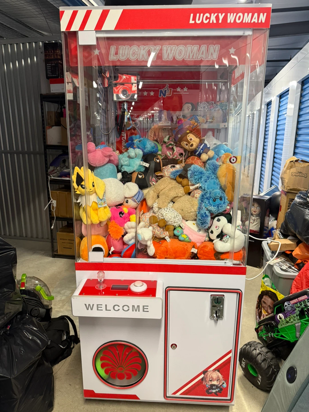 Lucky Woman Plush Crane Claw Machine