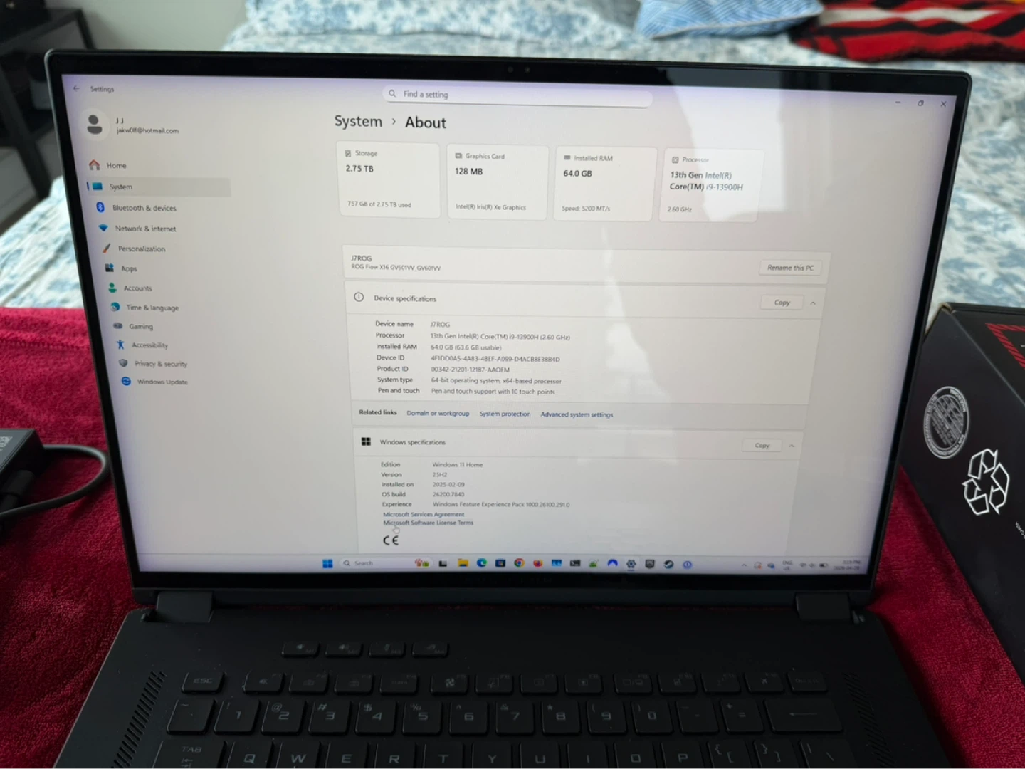 ASUS ROG Flow X16-16in-RTX 4060 8GB-Mini LED-64GB RAM - photo 2
