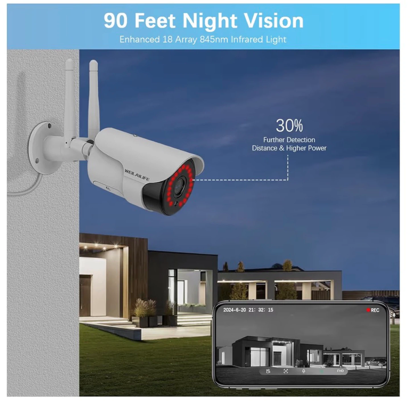 5MP Outdoor Wireless Security Camera System with 2TB Storage - photo 4