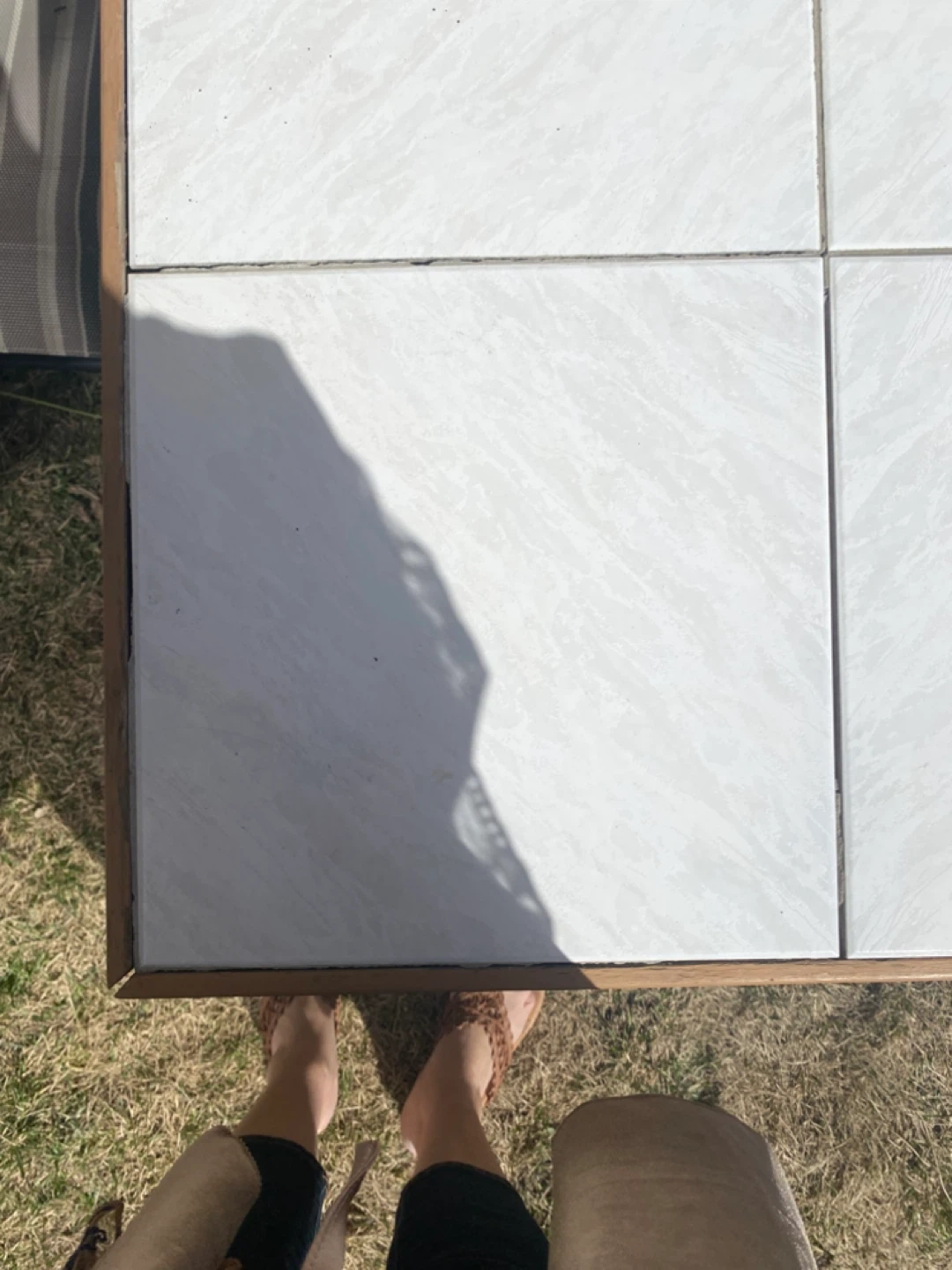 Tile Top Patio Table - photo 2