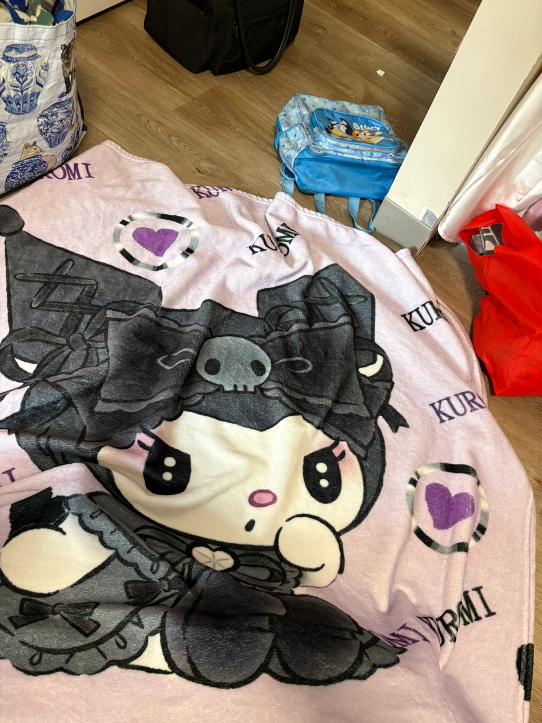 Kuromi Fleece Throw Blanket