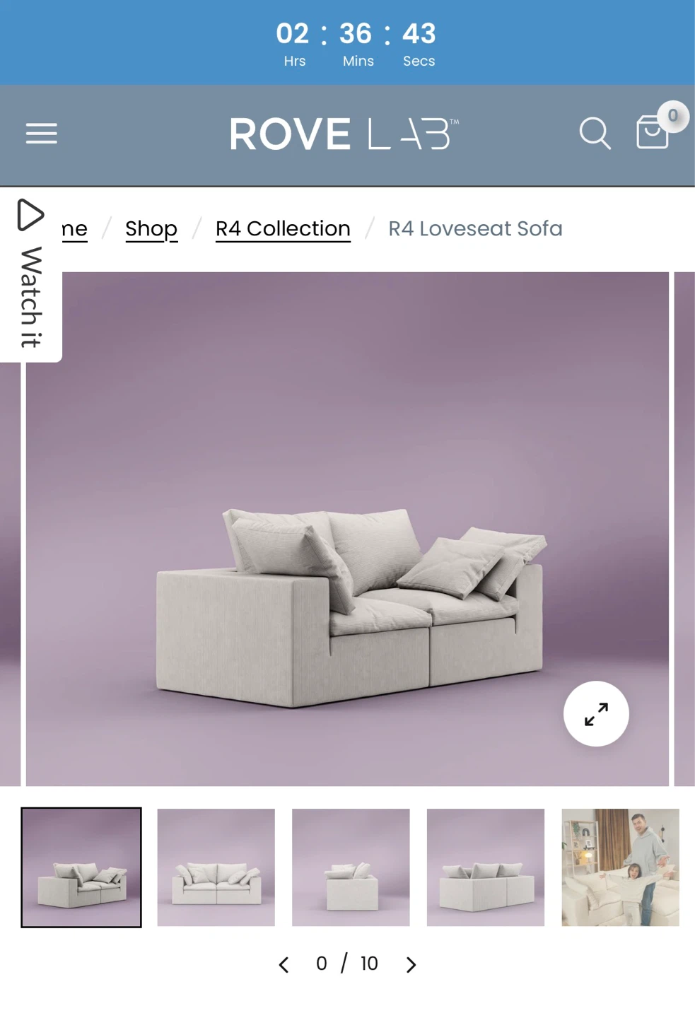 ROVE LAB R4 Loveseat Sofa - photo 5