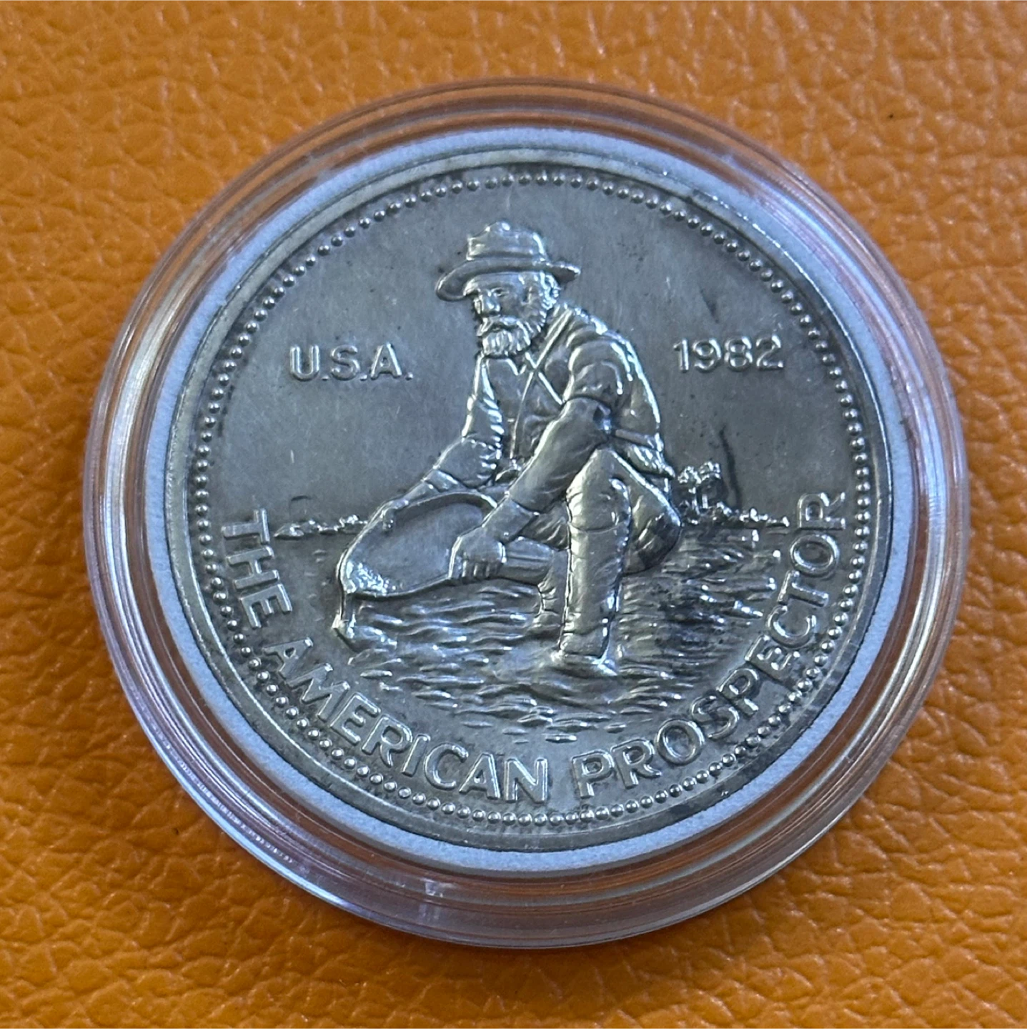 Engelhard American Prospector 1 oz .999 Fine Silver Round 1982
