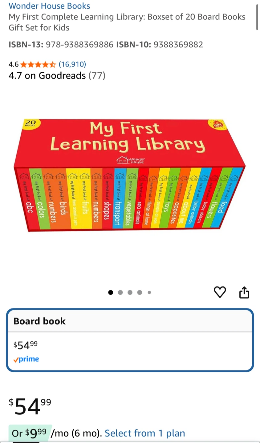 My First Learning Library: 20 Board Books - photo 4