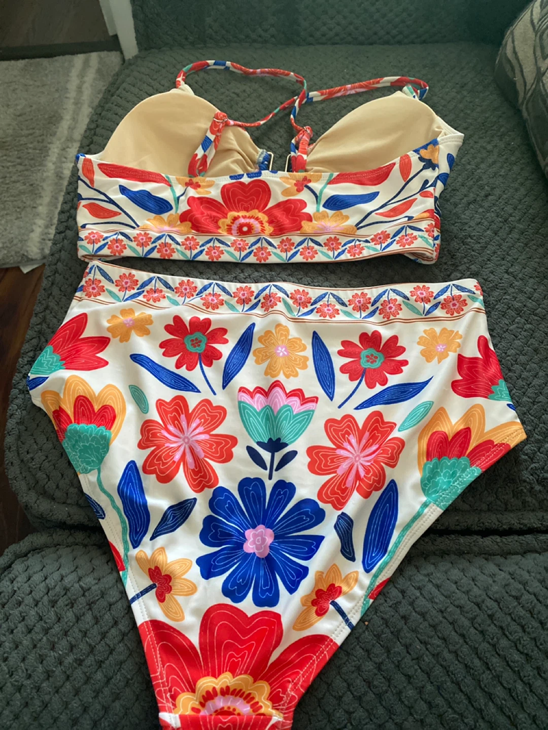 Women's Floral High Waisted Bikini Set - photo 2