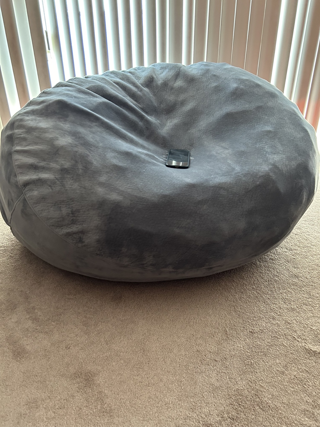 Grey Bean Bag Chair - photo 2