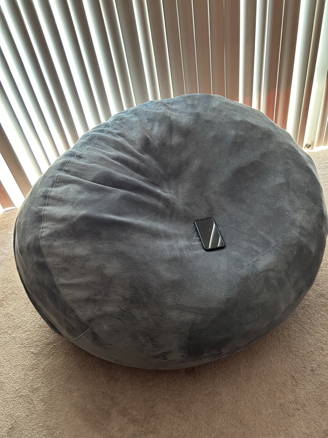 Grey Bean Bag Chair - photo 3