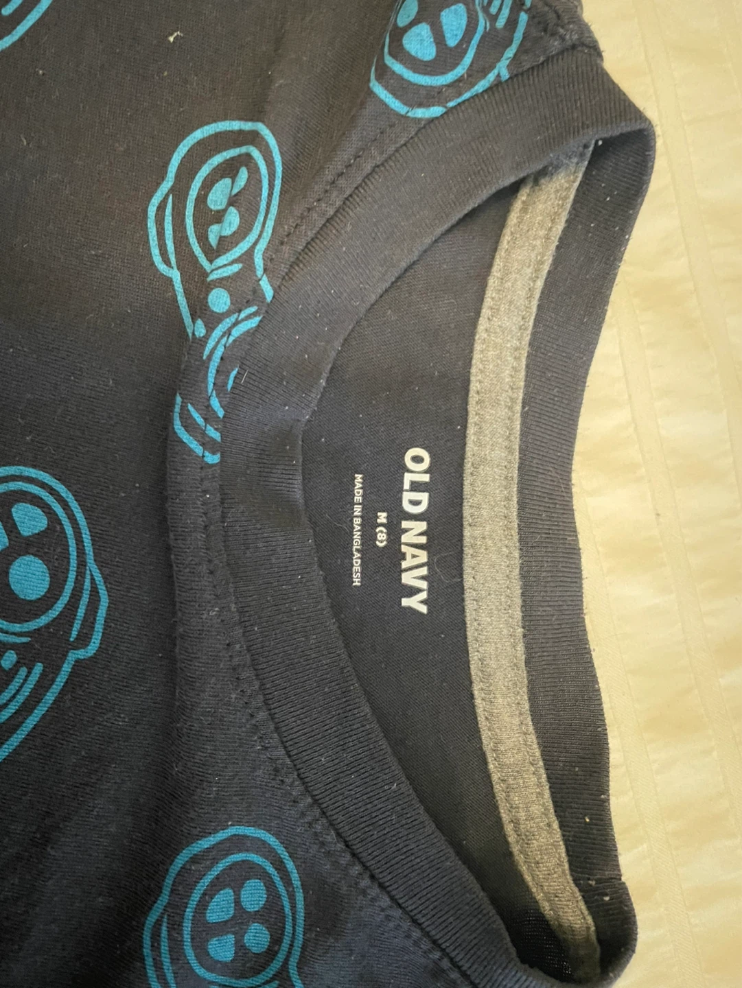 Old Navy Navy Long Sleeve Shirt with Game Controller Print - photo 2