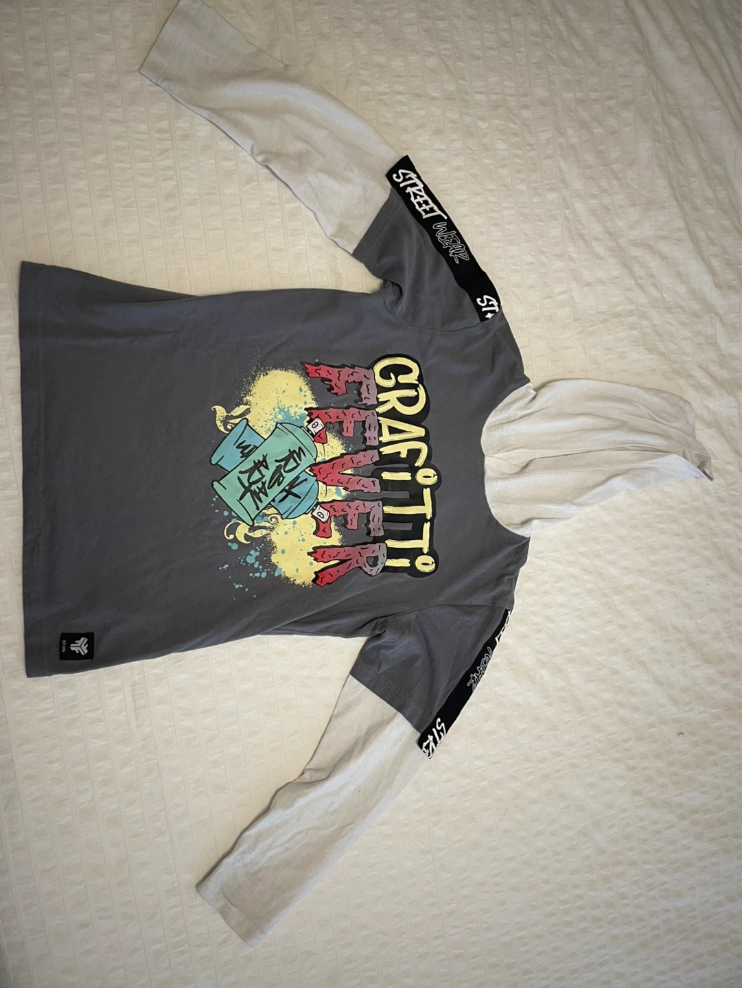 Federation Rebel Youth Cult Graffiti Long Sleeve Shirt Size 10