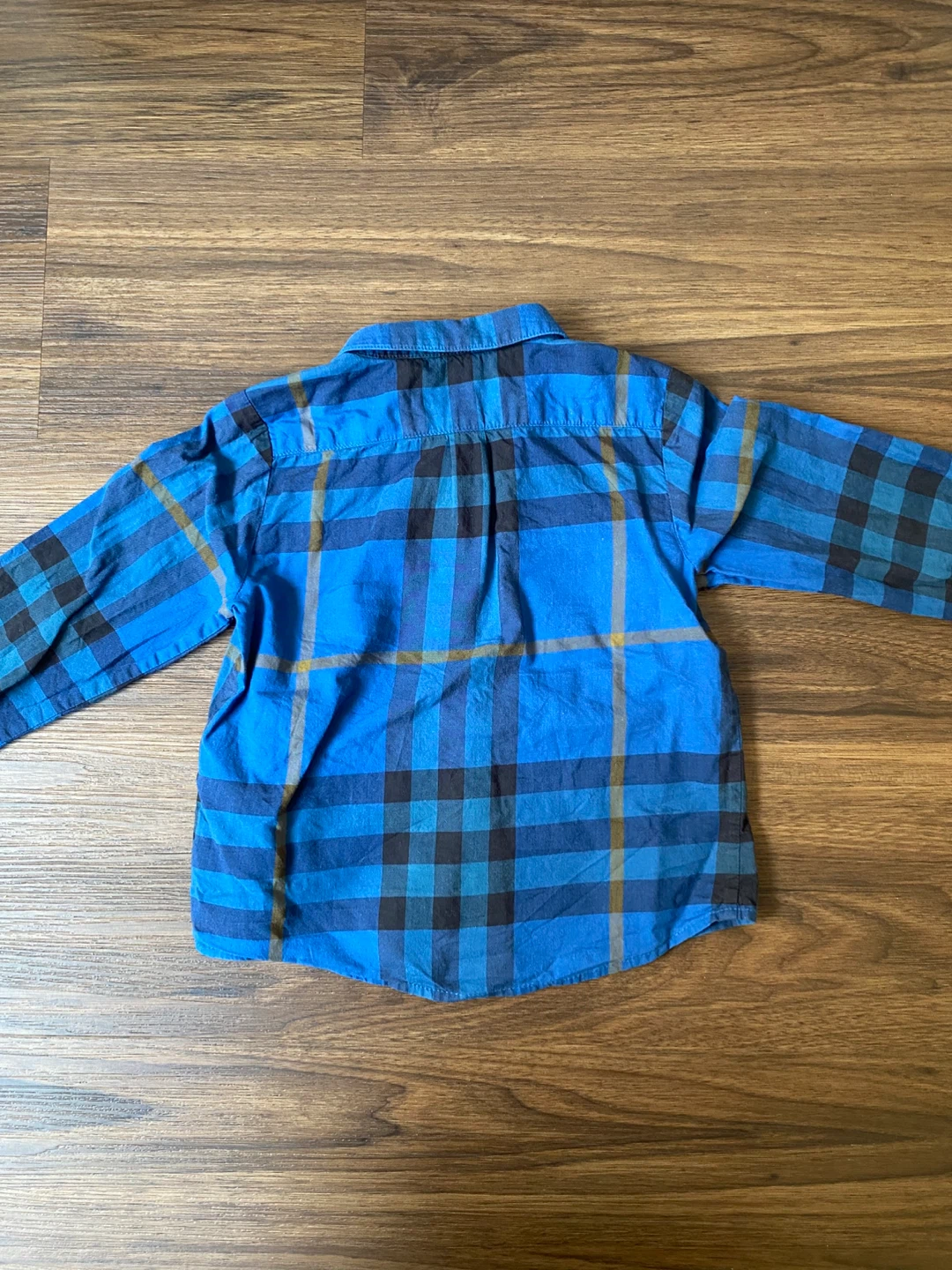 Burberry Children's Plaid Button-Up Shirt - Blue - 3T 🌱 - photo 5
