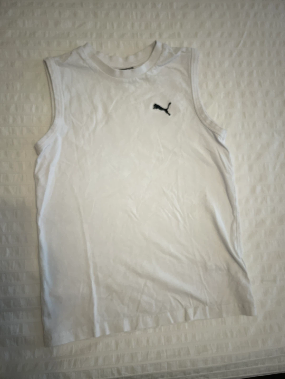 Puma T-Shirt and Tank Top - Black and White - photo 2