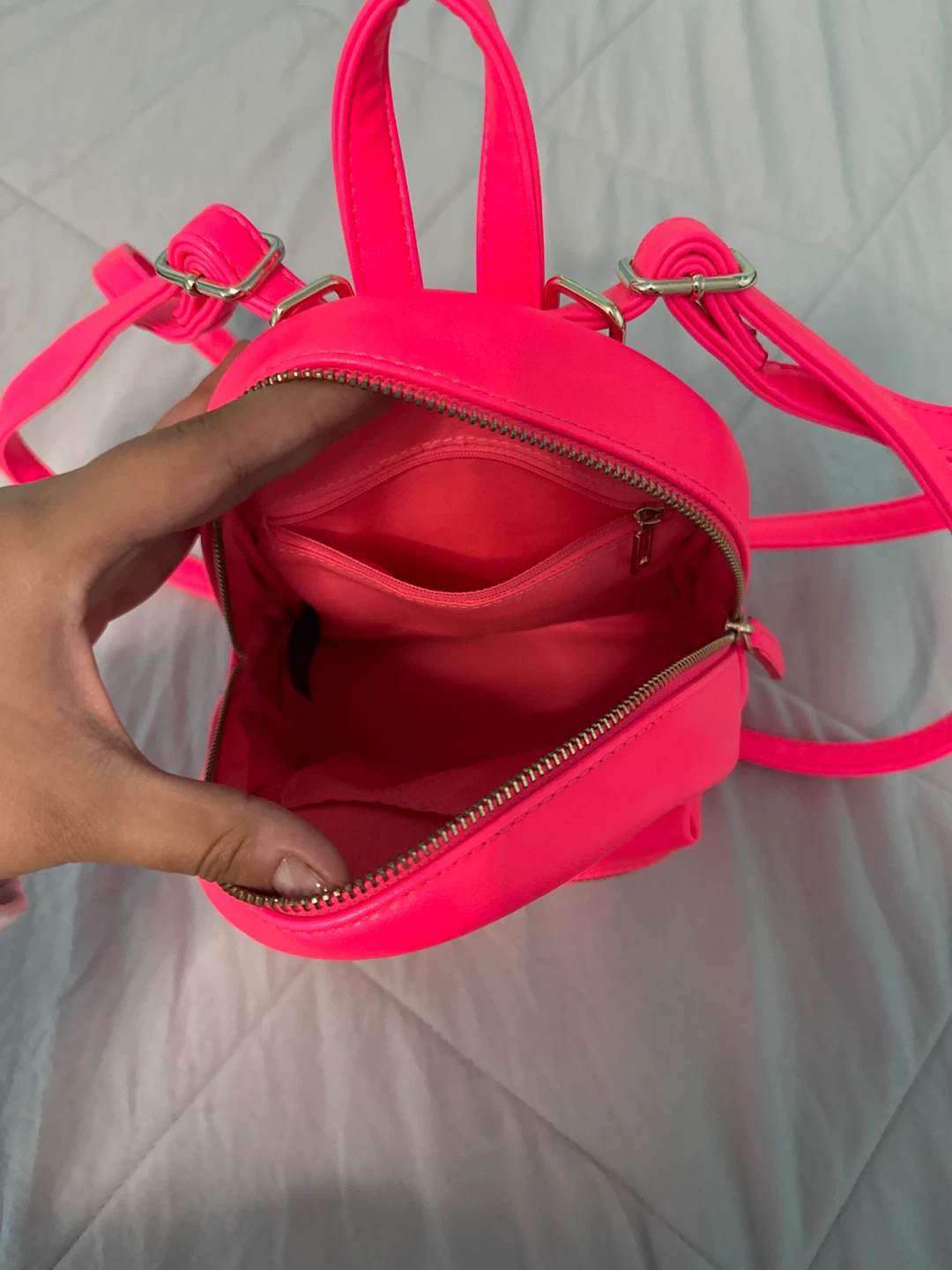 Guess Neon Pink Mini Backpack - photo 3