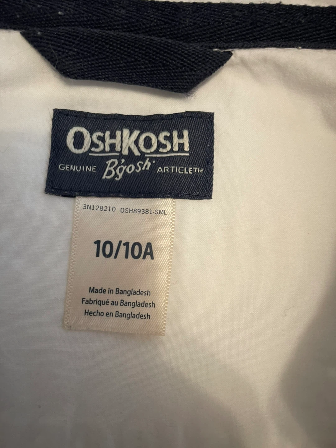 OshKosh B'gosh White Button-Up Shirt - Size 10/10A - photo 2