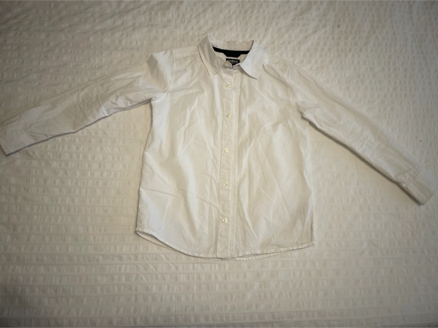 OshKosh B'gosh White Button-Up Shirt - Size 10/10A