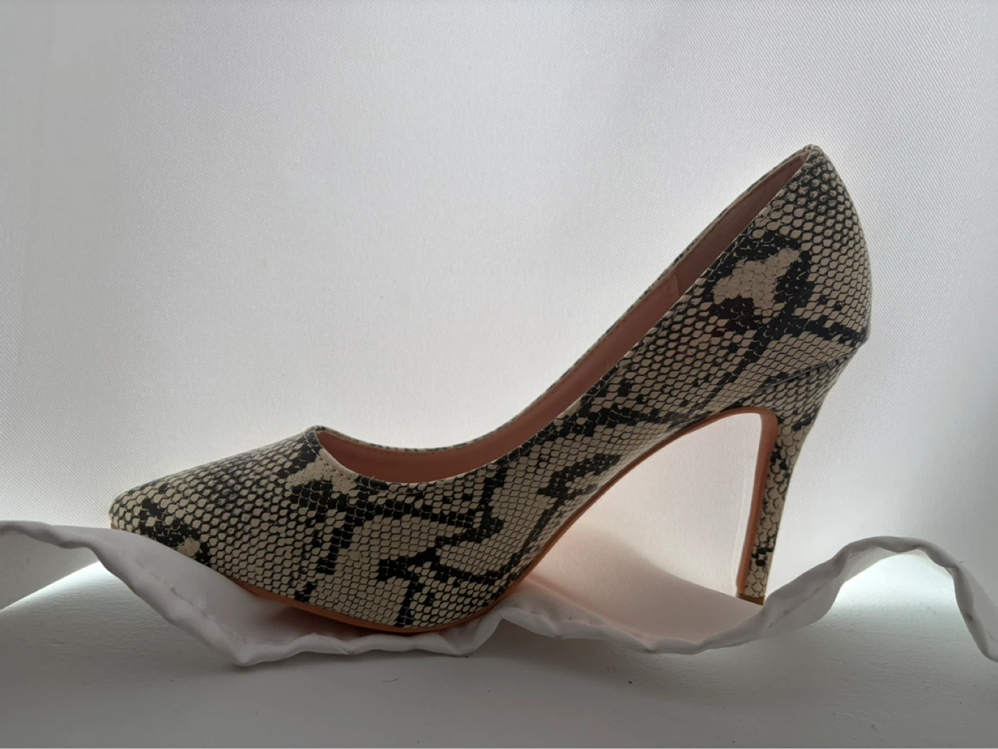New Women's Snake Print Heels