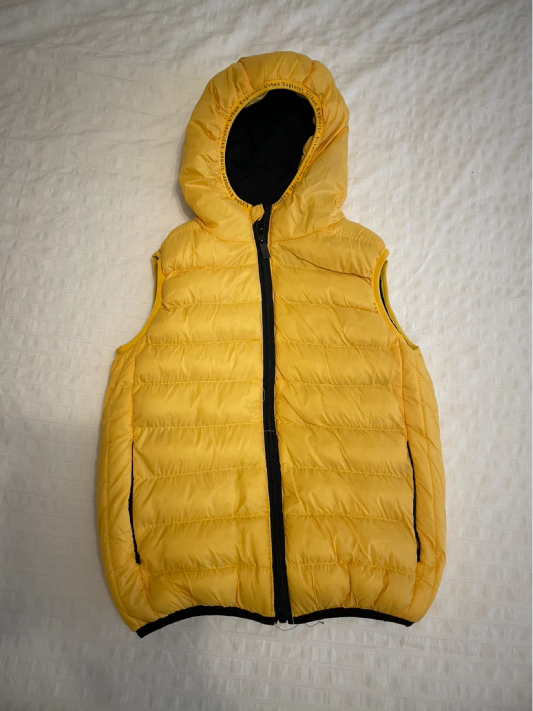 Circus Puffer Vest Size 10 Yellow