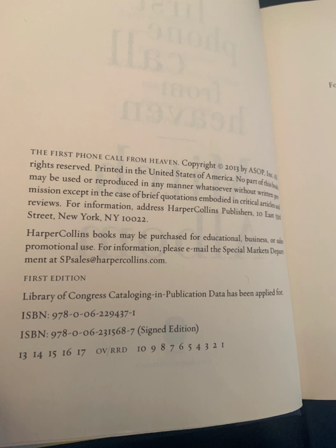 The First Phone Call from Heaven by Mitch Albom - photo 4