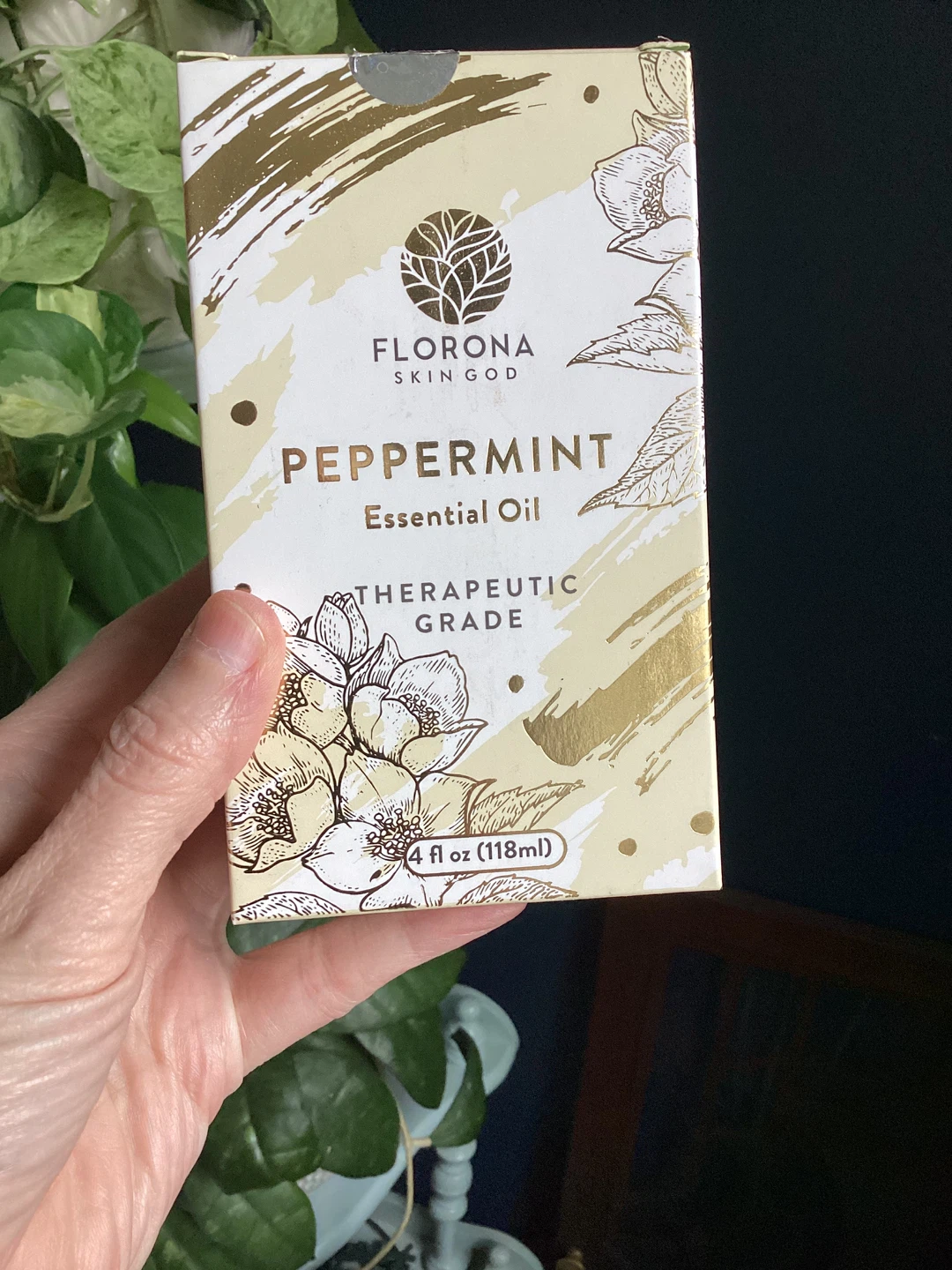 Florona Skin God Peppermint Essential Oil 4 fl oz (118ml)