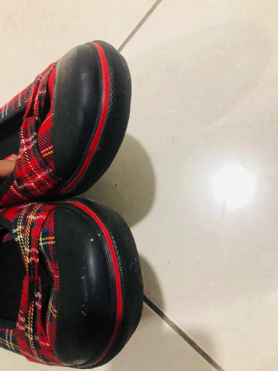 Spring Women's Red Plaid Ballet Flats - photo 4