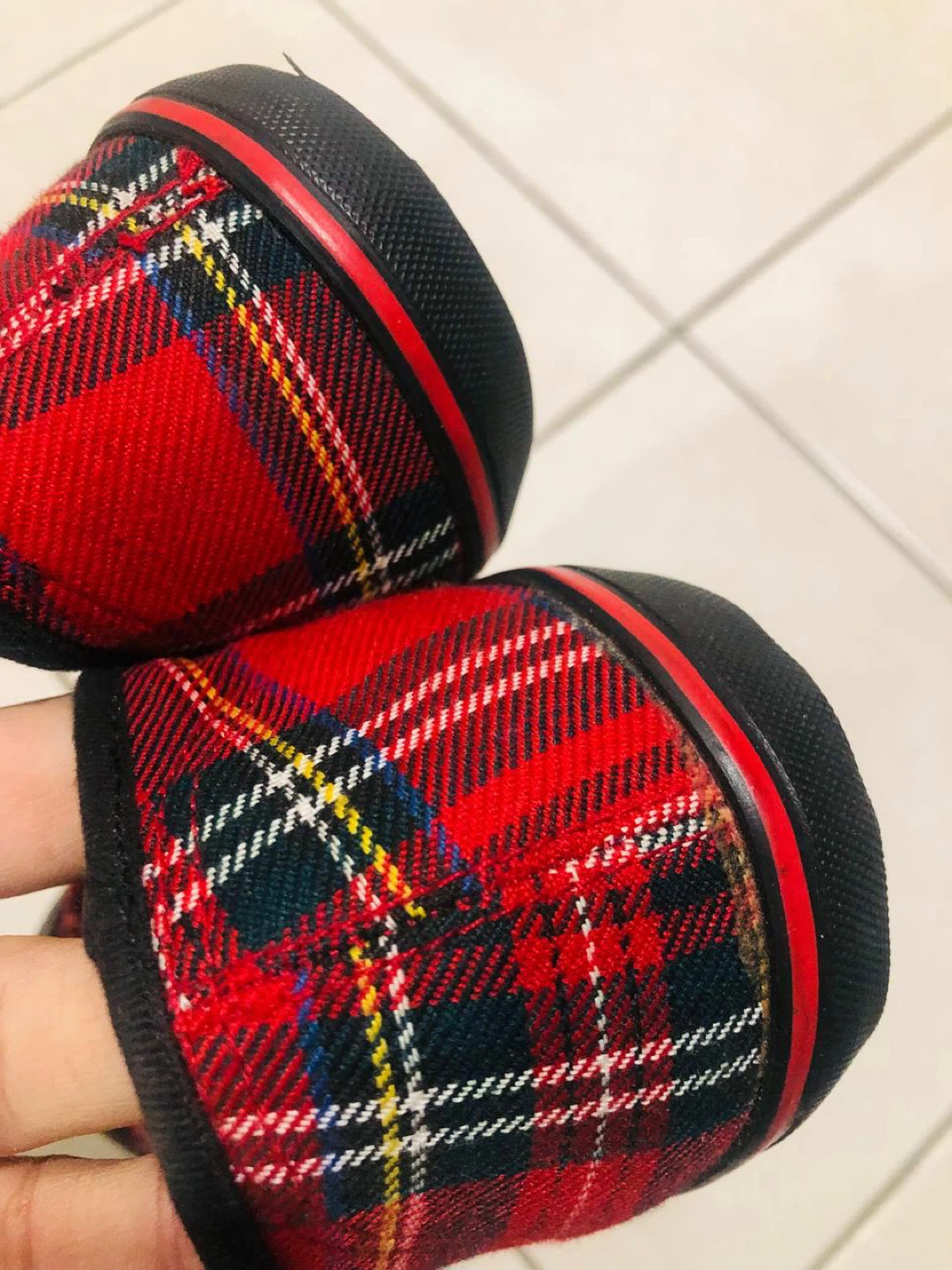 Spring Women's Red Plaid Ballet Flats - photo 5
