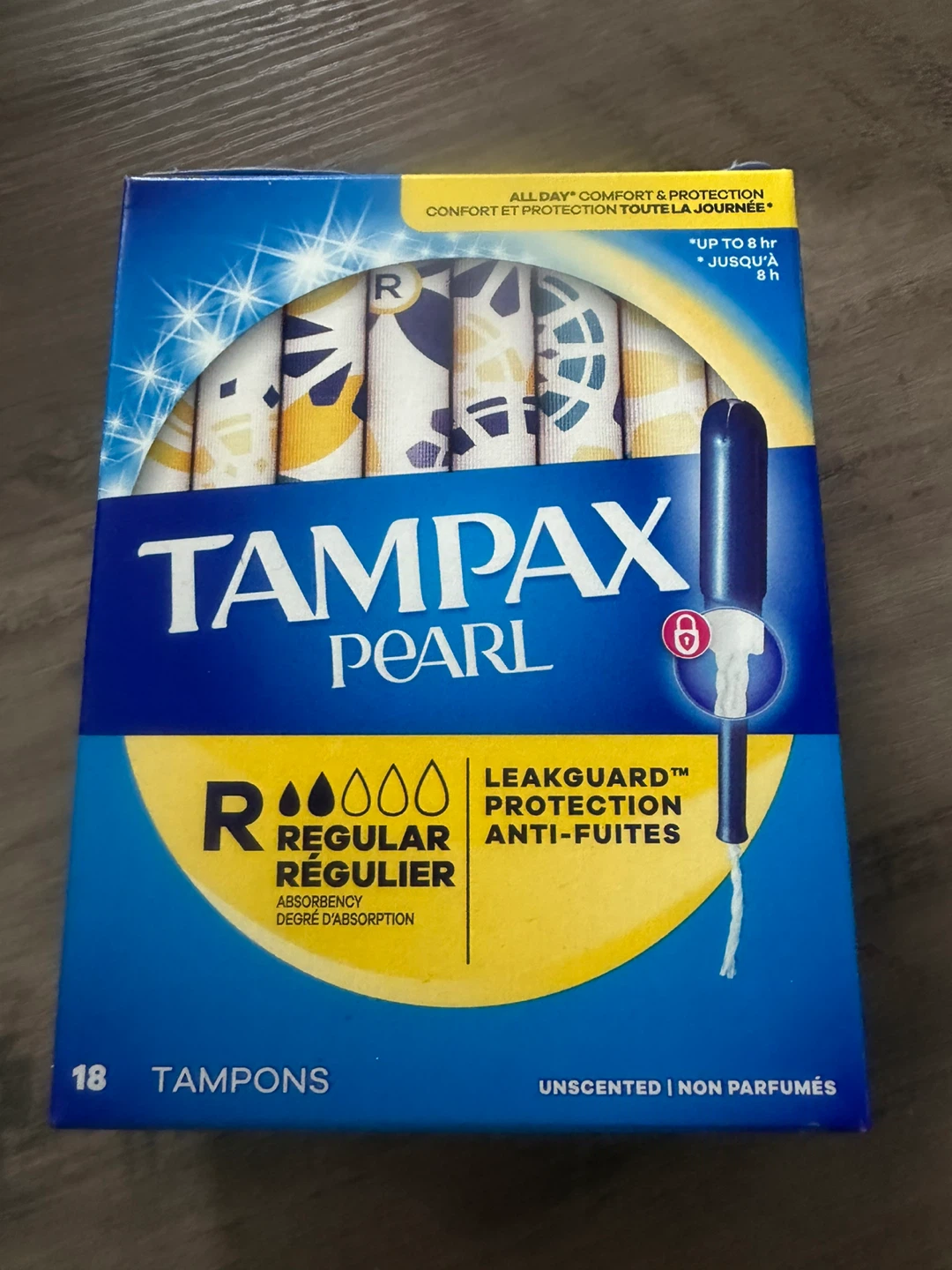 Tampax Pearl Regular Tampons, 18 count