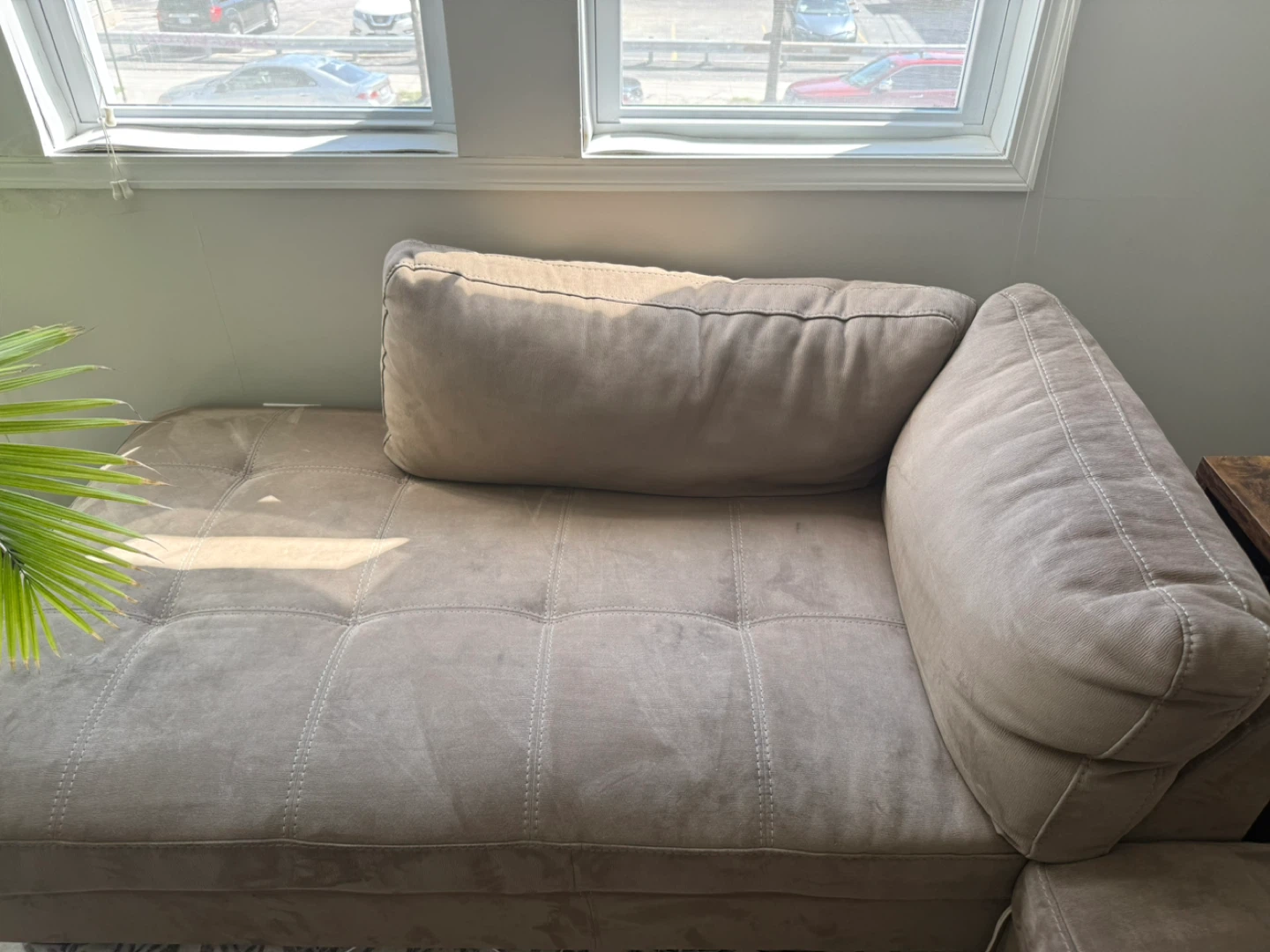 Beige Tufted Sofa - photo 4