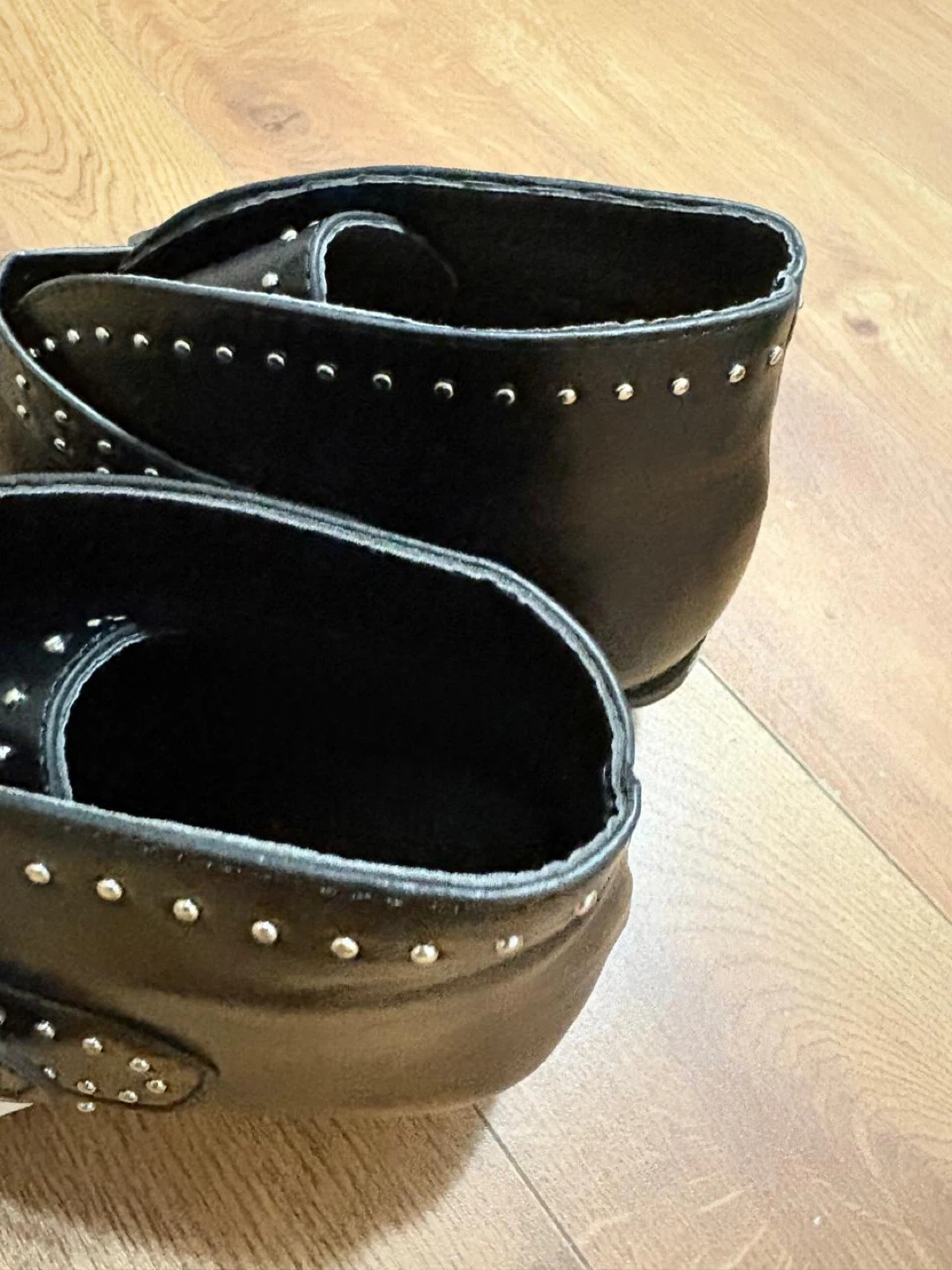 Black Studded Ankle Boots - photo 2