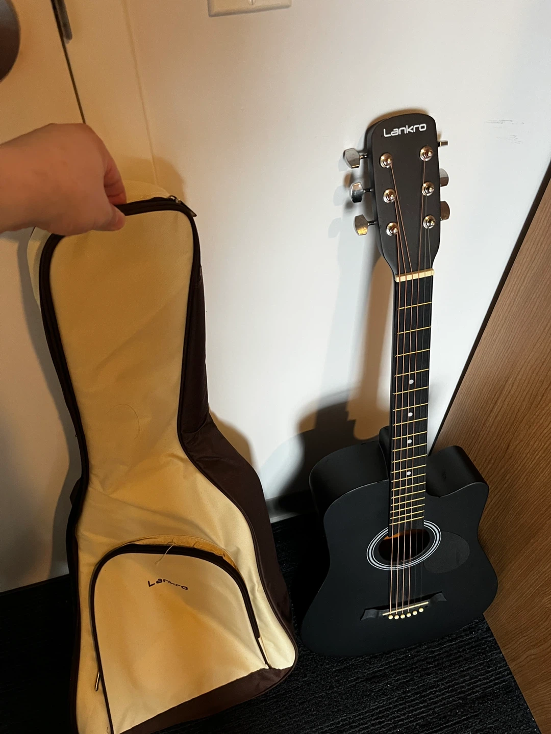 Lankro Acoustic Guitar - Black - photo 2