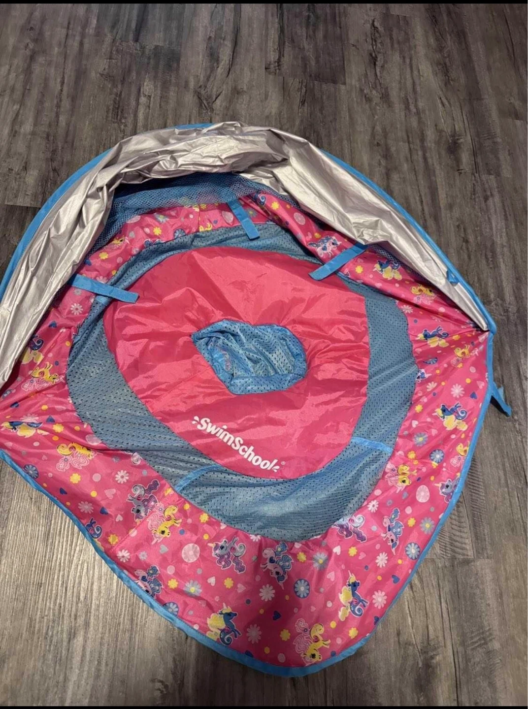 SwimSchool Baby Pool Float with Sun Canopy - photo 2