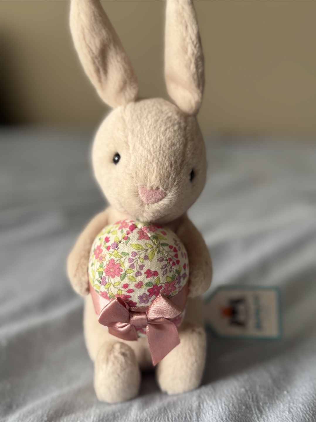 Jellycat Bunny Plush with Floral Egg