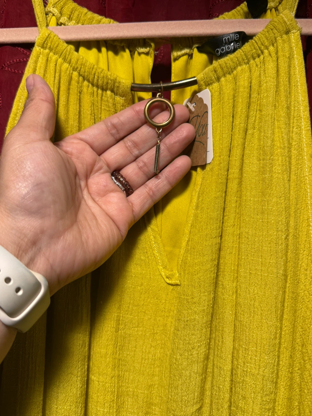 Millie G. Yellow Ruffle Maxi Dress - photo 2