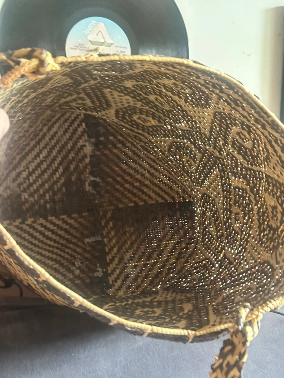 traditional Penan rattan basket from Borneo - photo 4