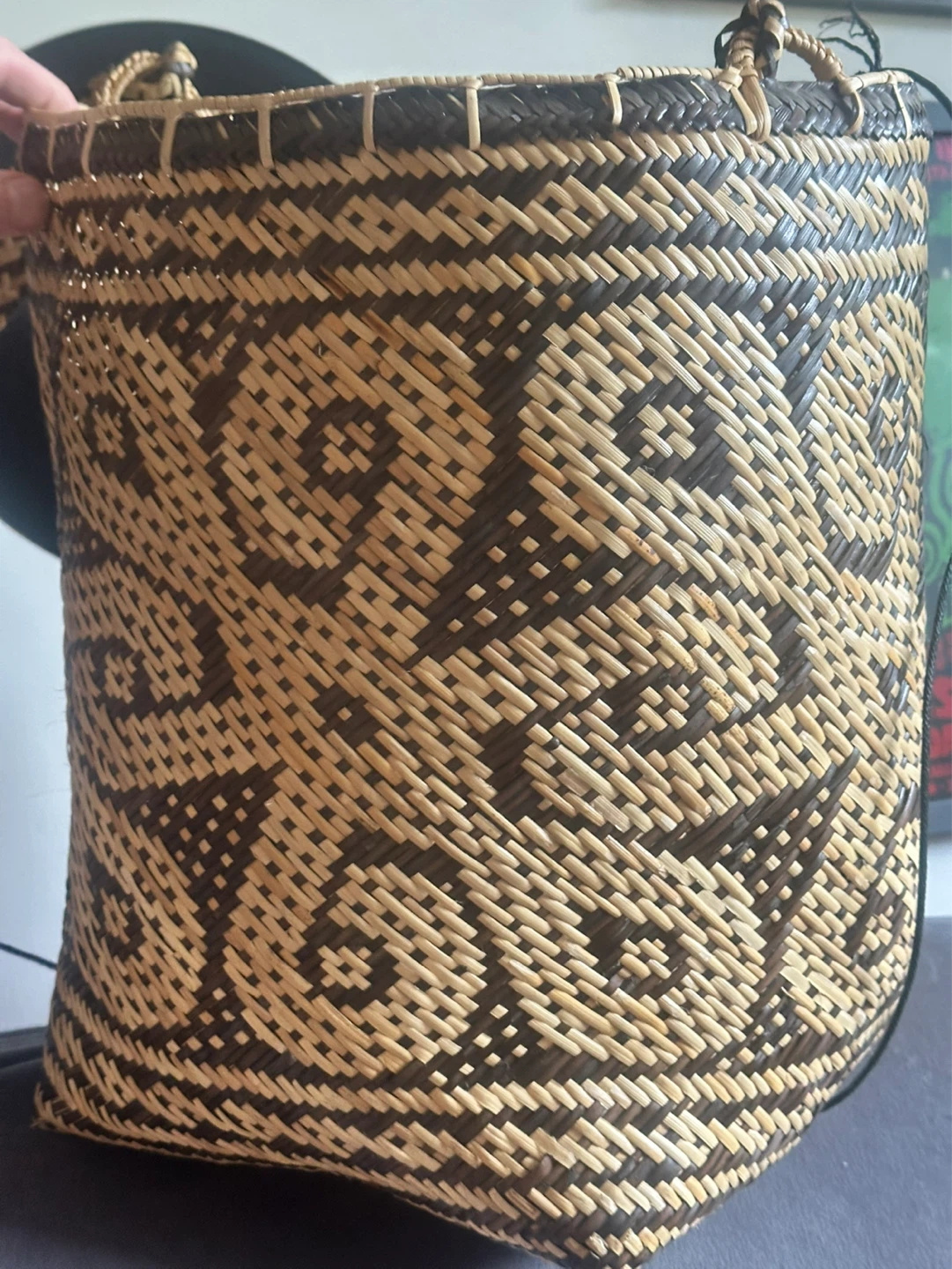 traditional Penan rattan basket from Borneo - photo 3