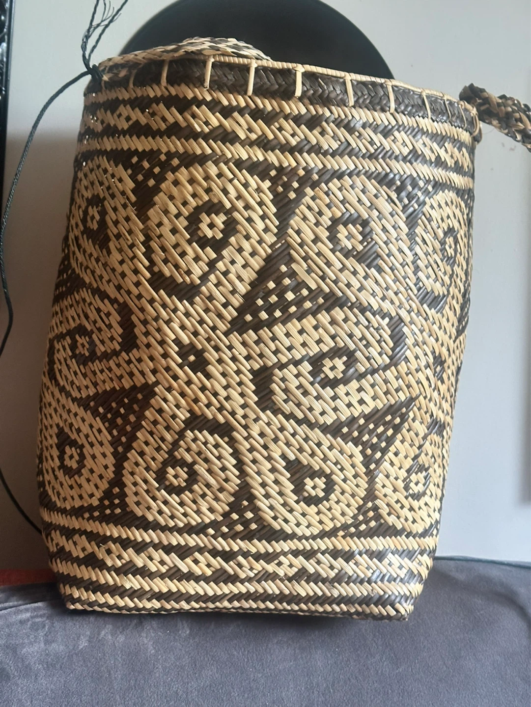 traditional Penan rattan basket from Borneo