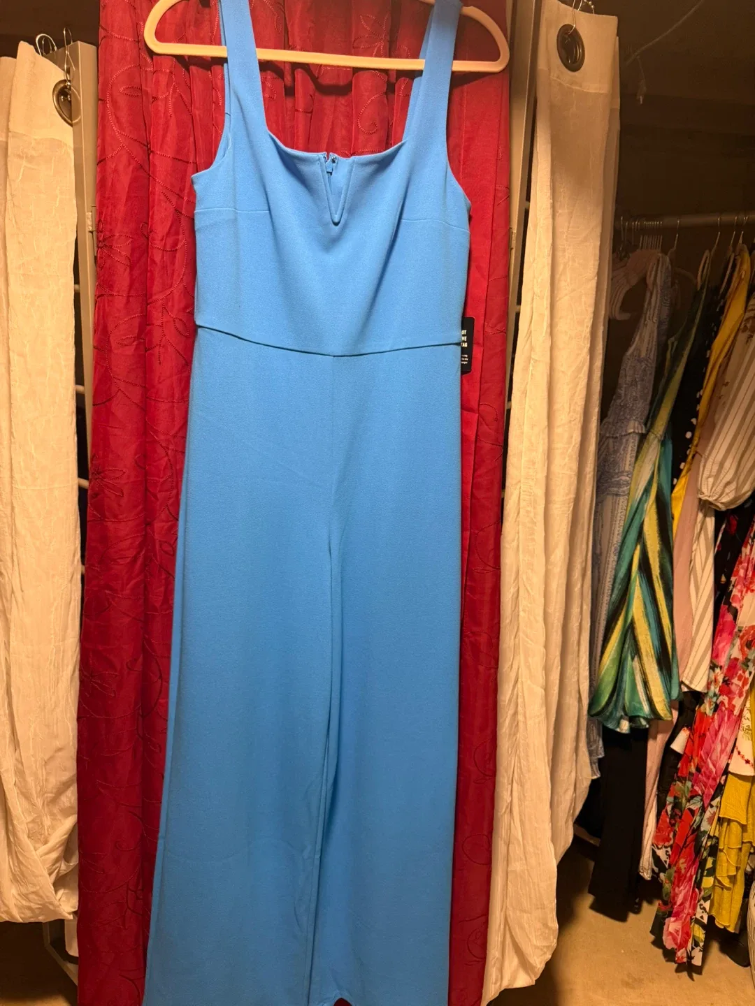 Express Blue Wide Leg Jumpsuit Size M - photo 2
