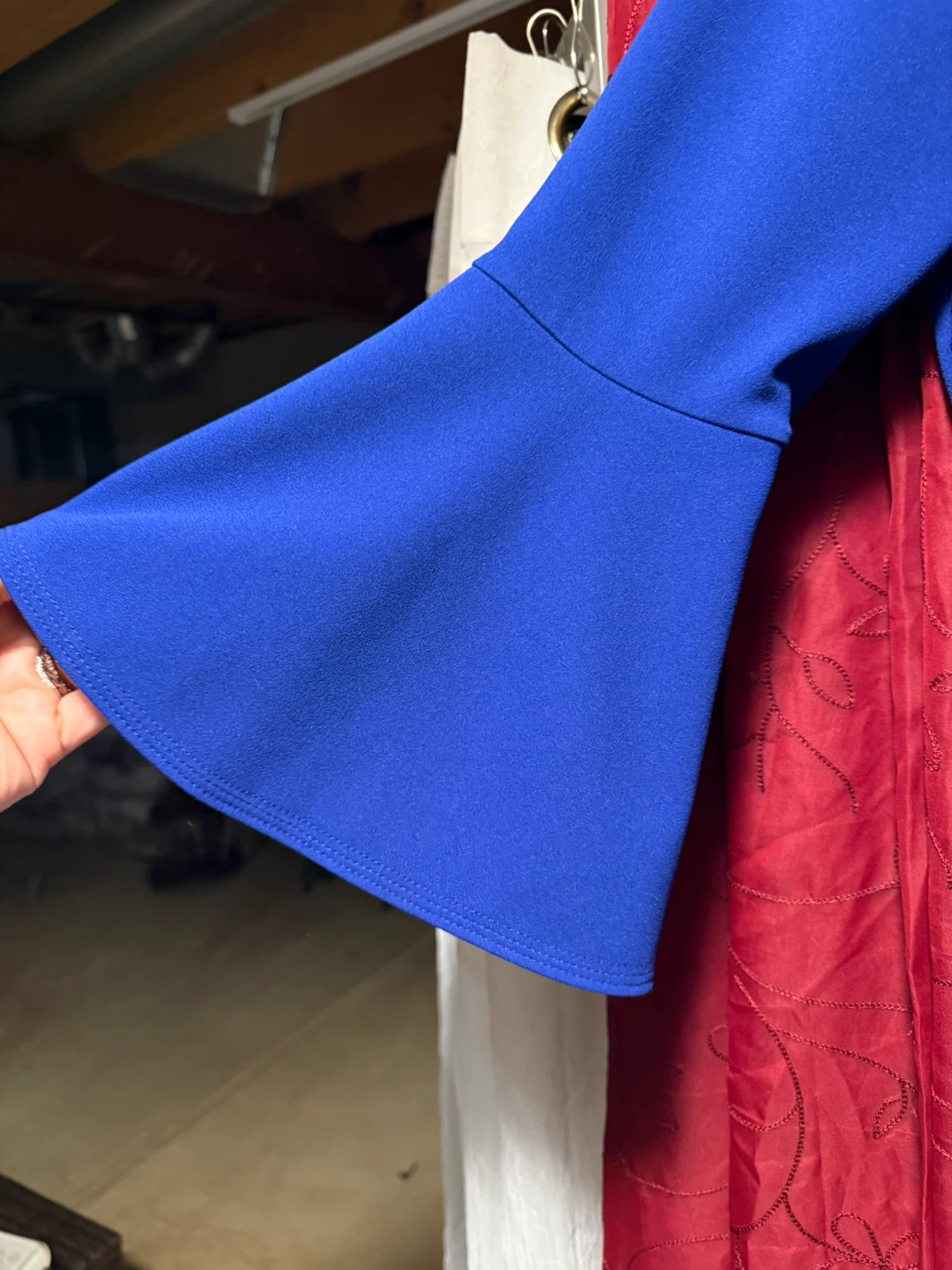 Calvin Klein Blue Bell Sleeve Dress - Size 8 - photo 5