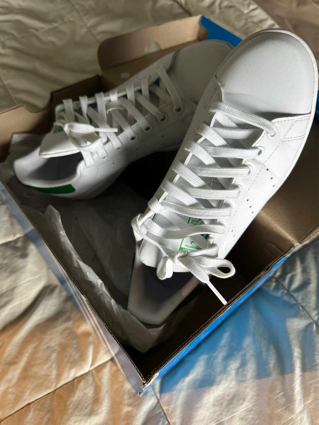 Adidas Stan Smith W White Green Sneakers Women's Size 7 - photo 3