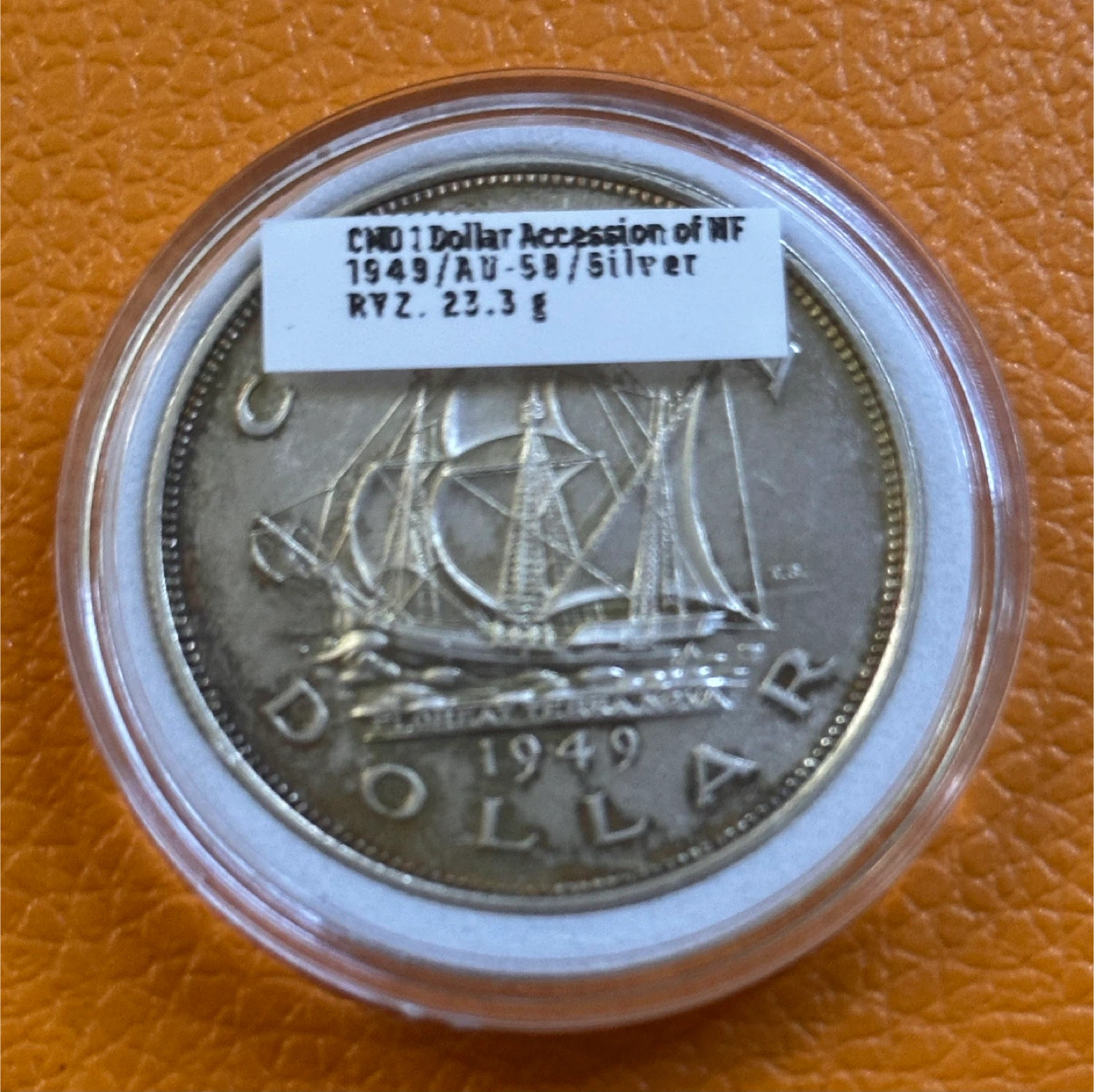 1949 Canada 1 Dollar Silver Coin Newfoundland Accession