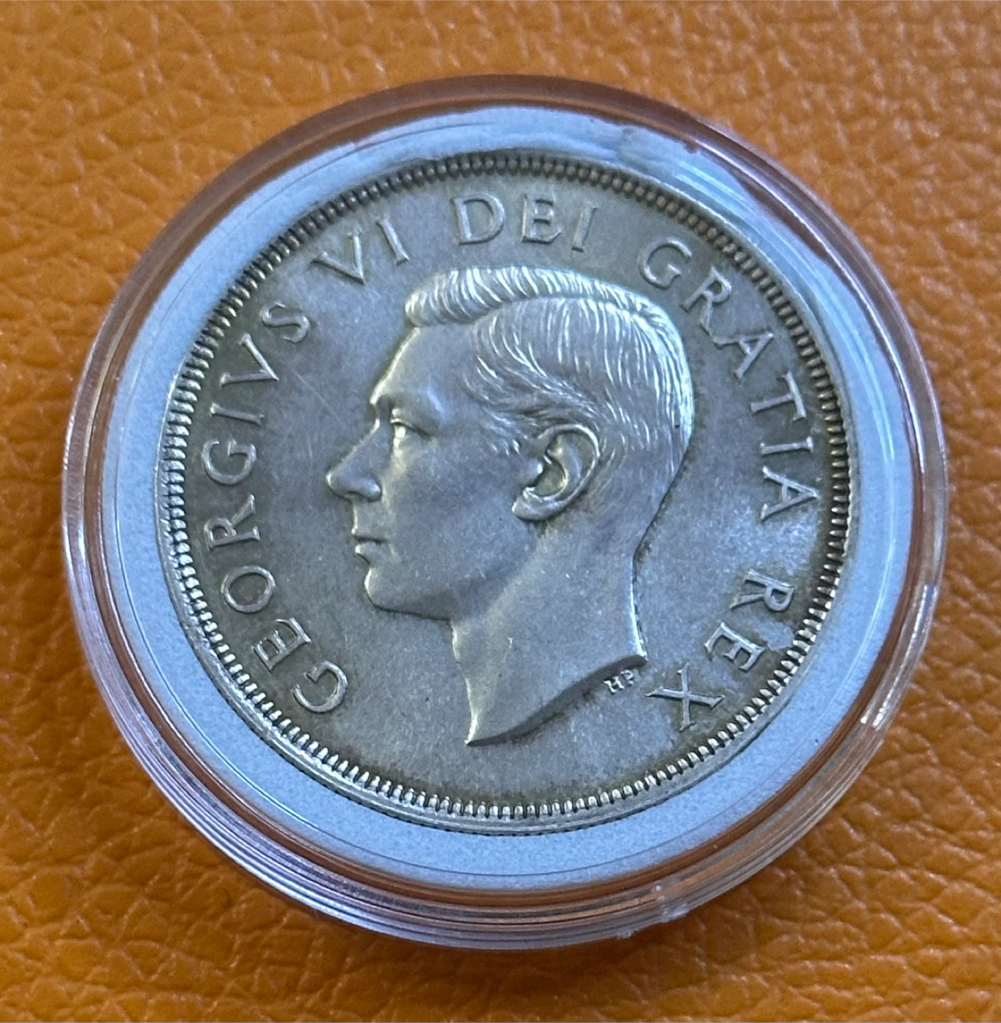 1949 Canada 1 Dollar Silver Coin Newfoundland Accession - photo 2