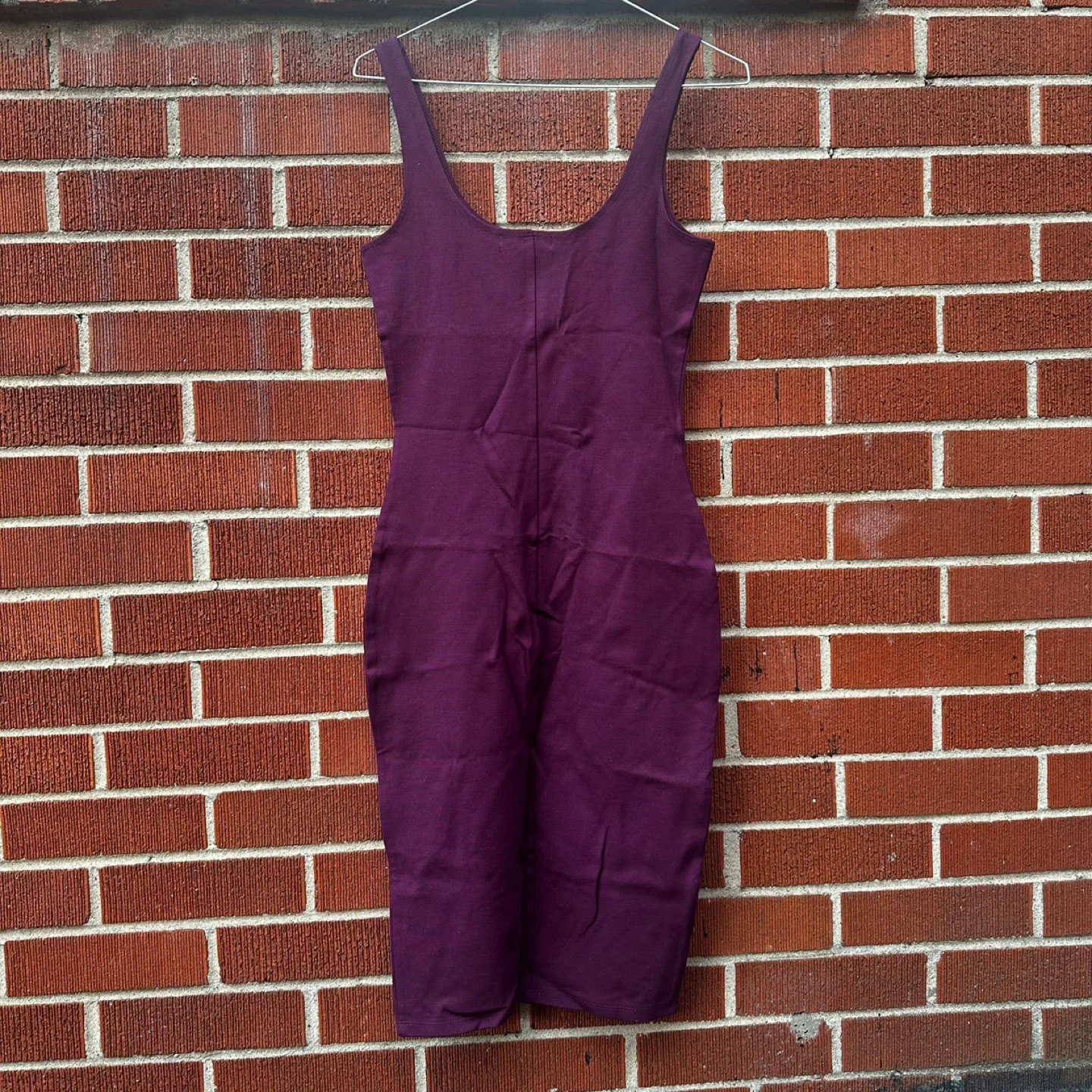 Purple Bodycon Tank Dress xs