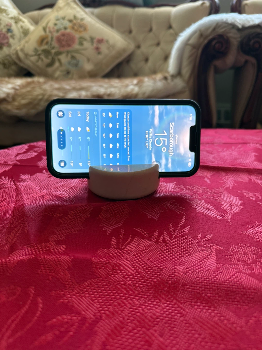 Pink Marble Phone Stand/Holder - photo 3