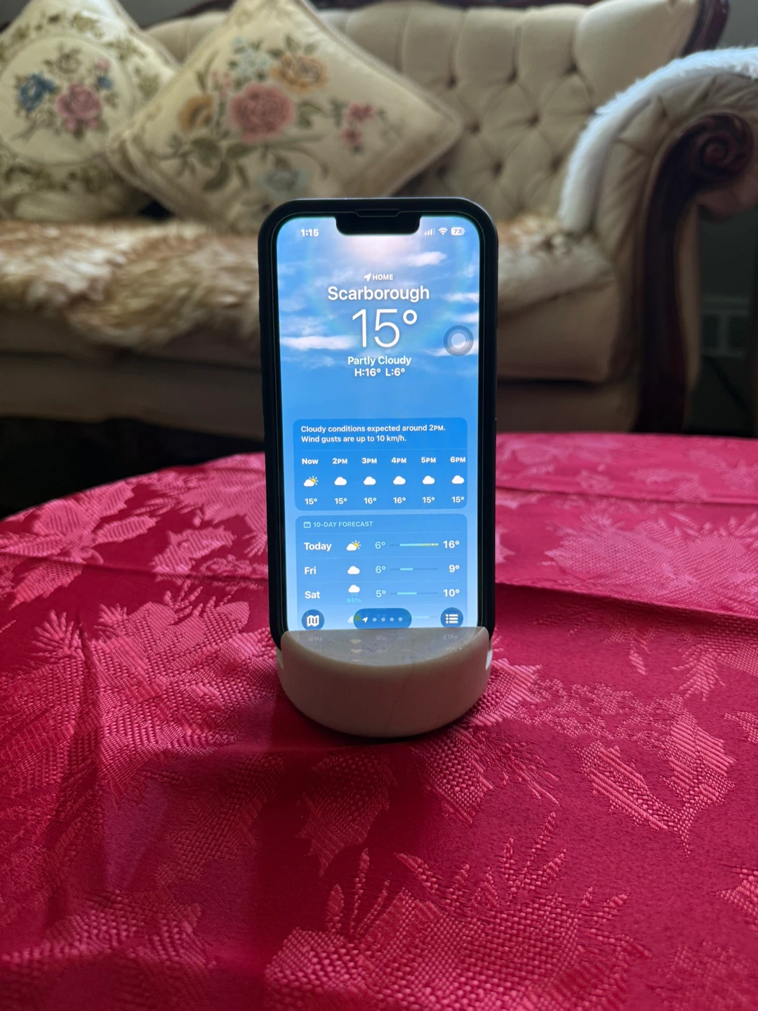 Pink Marble Phone Stand/Holder - photo 2